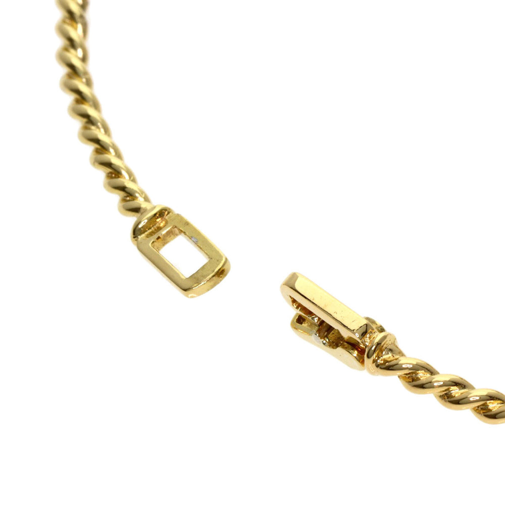 Christian Dior Twist Motif Bracelet, 18K Yellow Gold/18KWG, Women's — Like New