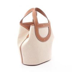 Hermes In the Loop 23 Handbag - Canvas Leather Toile H (Veau Swift) Women's Beige/Brown/Gold — New - Store Return