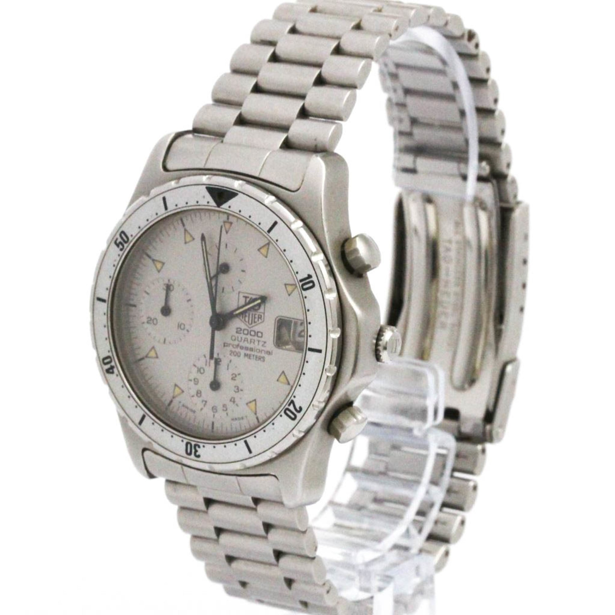 TAG HEUER Chronograph Quartz Stainless Steel Mens Watch 272.006 — Good