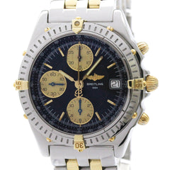 BREITLING Chronomat 18K Gold Steel Automatic Watch B13050.1 Polished — Very Good
