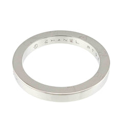 Chanel Signature 2 Ring, Platinum (Pt) — Like New