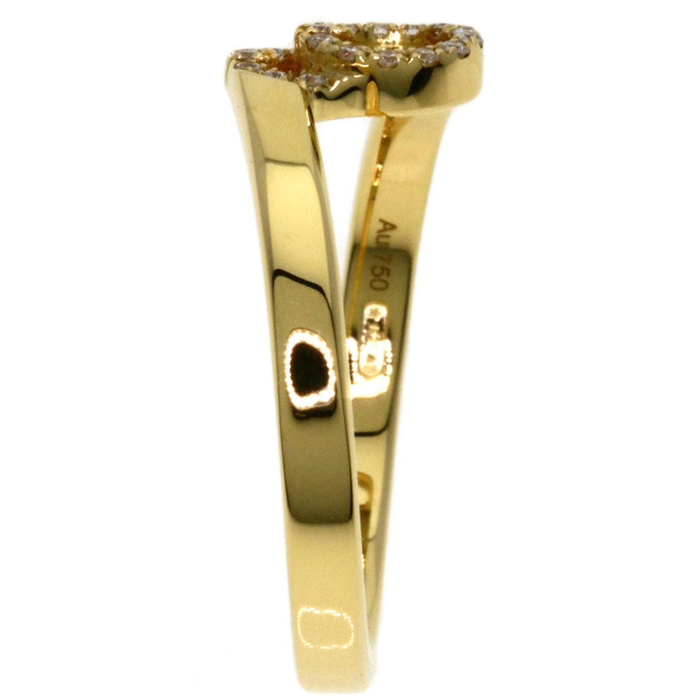 Gucci GG Running Diamond #7 Ring in 18K Yellow Gold for Women