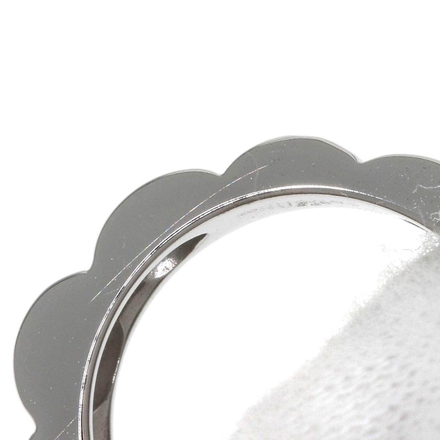 CHANEL Profield Camellia Ring in 18K White Gold for Women