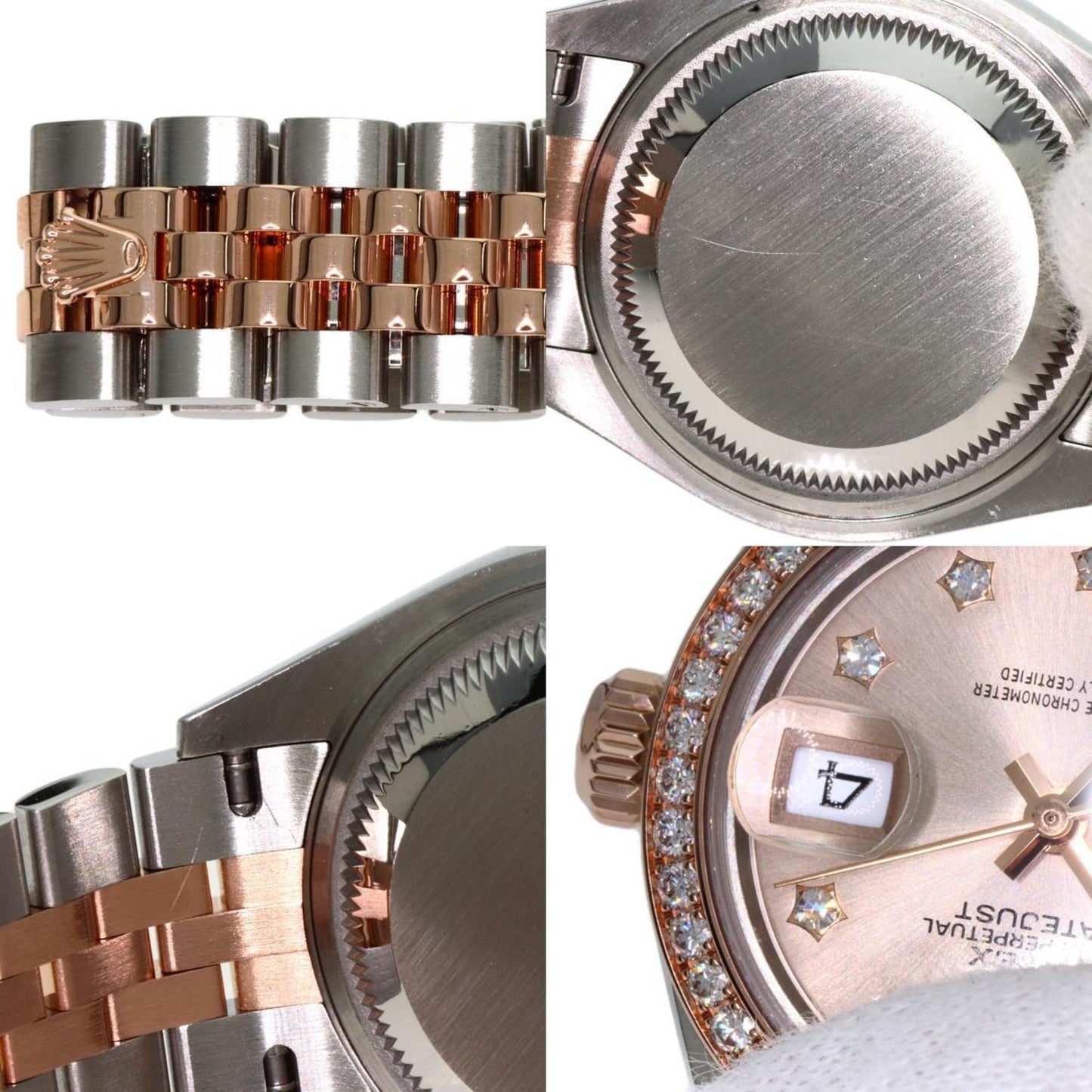 Rolex 279381RBR Datejust 9P Star Diamond IX Watch Stainless Steel SS x K18PG Ladies