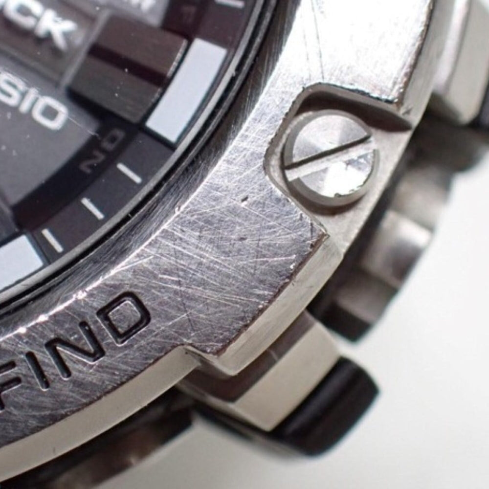 CASIO G-SHOCK G-STEEL GST-B100 Series GST-B100-1AJF Black Resin/Stainless Steel Men's Analog Watch — Good