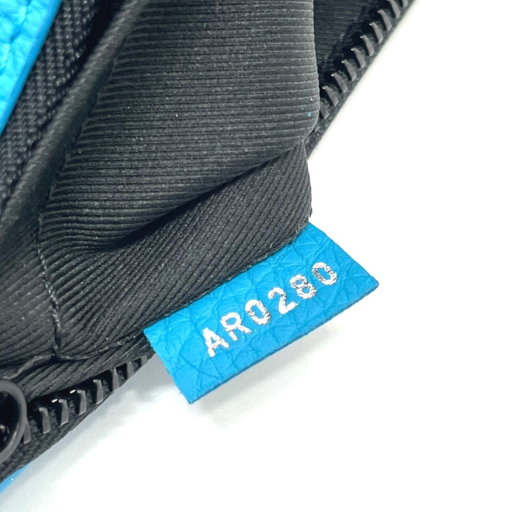 LOUIS VUITTON M55925 Monogram Empreinte Triangle Shoulder Bag Leather Men's Turquoise Blue S-210316-20 — Like New