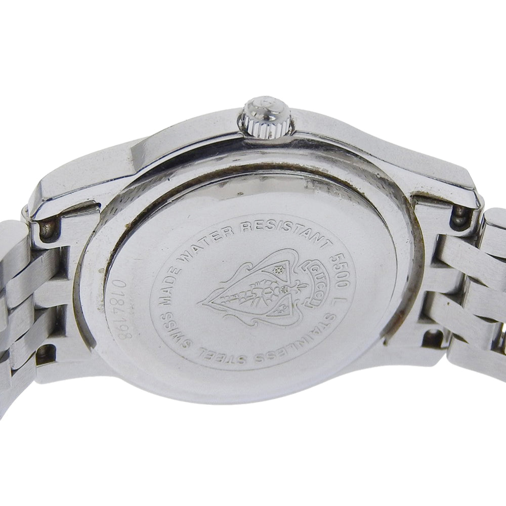 Gucci 5500L Stainless Steel Quartz Analog Watch with Silver Dial for Women — Good