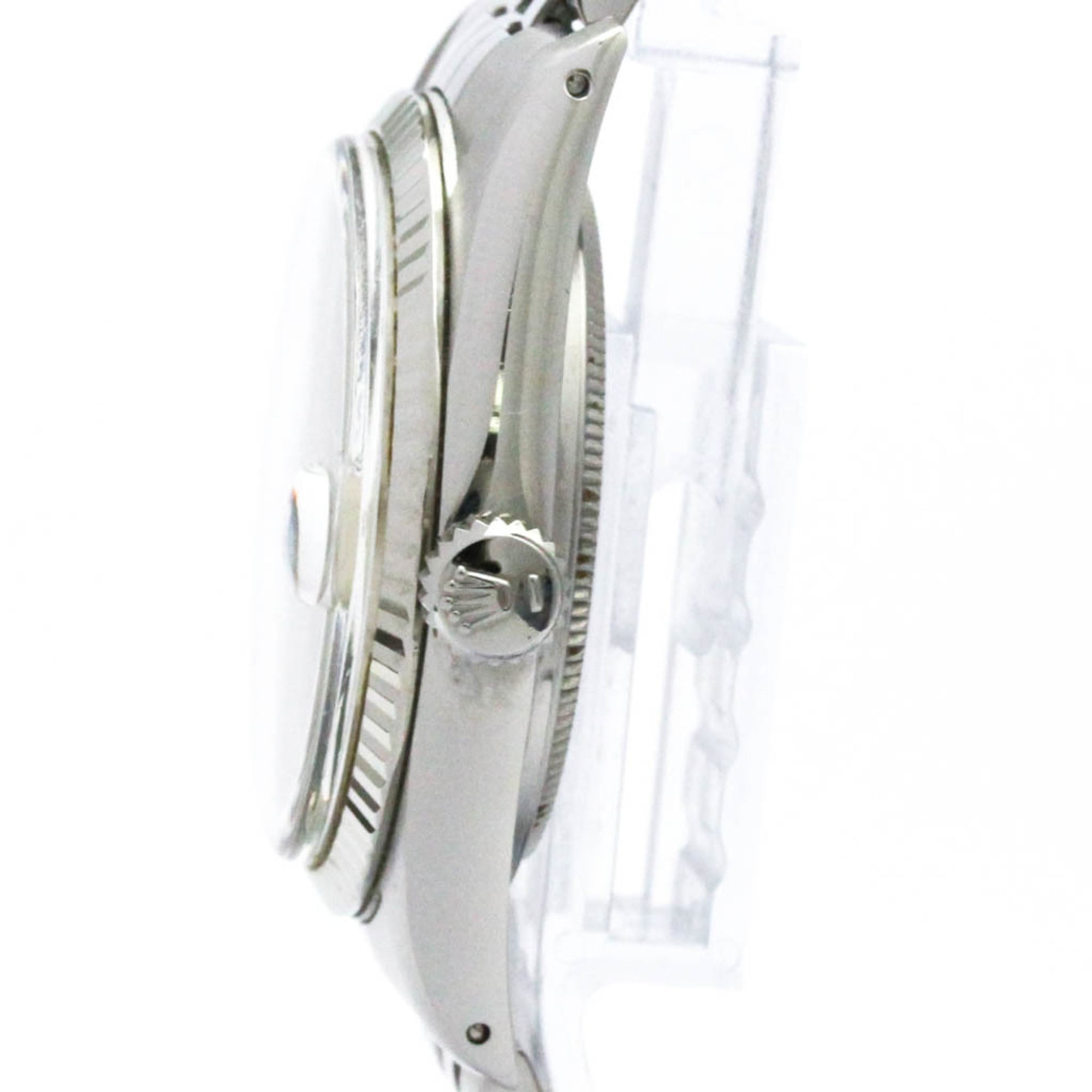 ROLEX Datejust 18K White Gold Steel Automatic Mens Watch 16014 Polished — Very Good