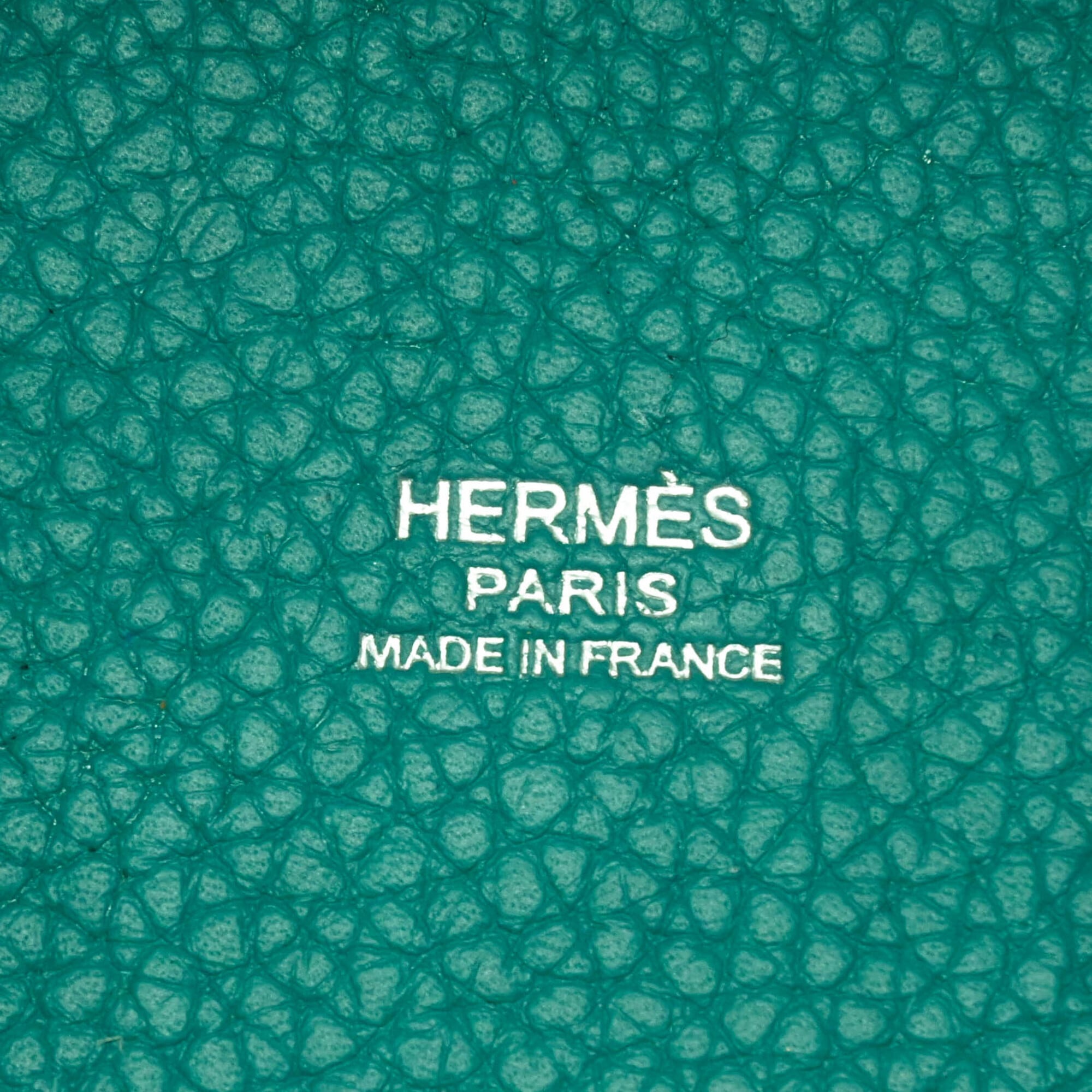 HERMES Picotin Lock PM handbag, Taurillon Clemence leather, Malachite Green — Like New