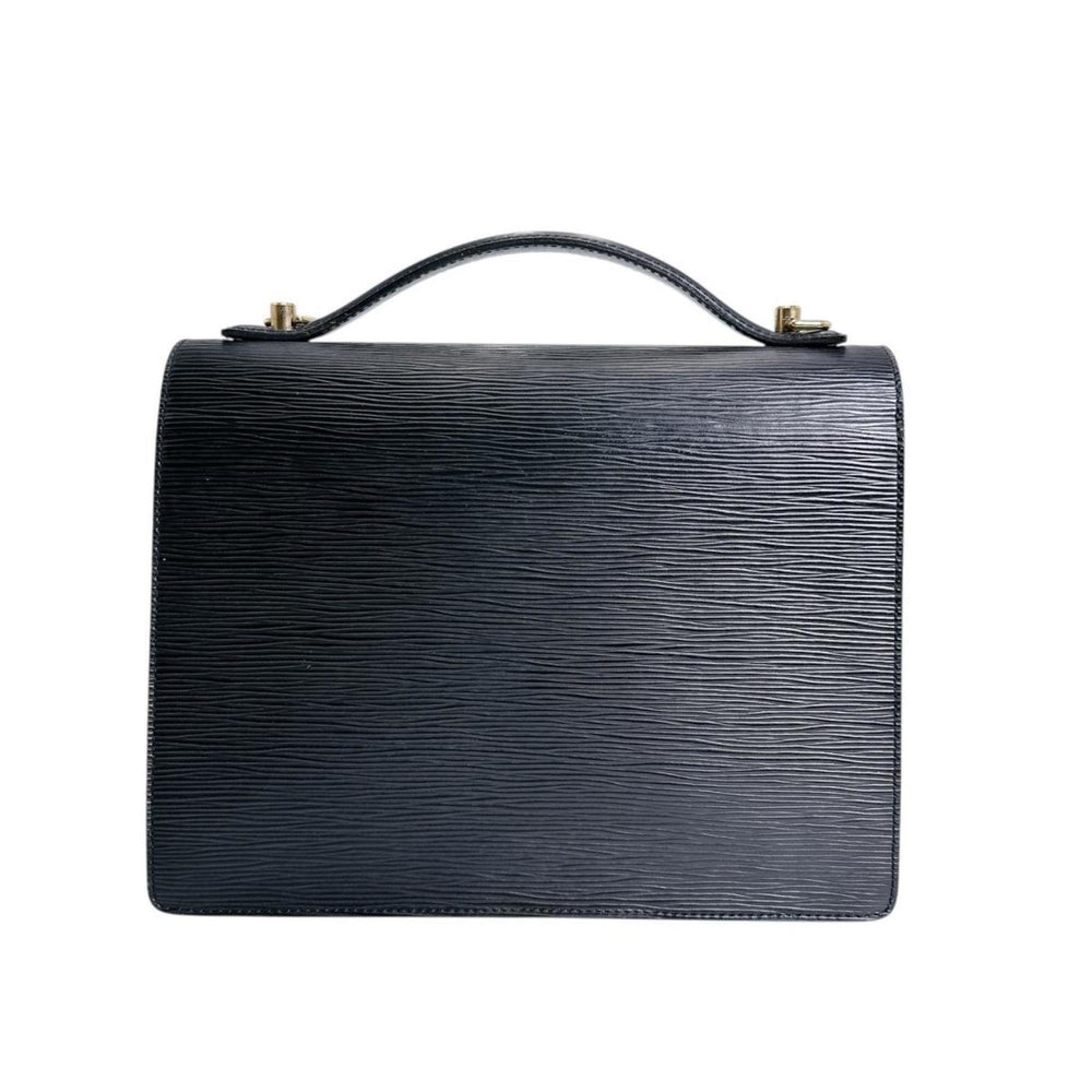 Louis Vuitton Monceau Epi Leather Shoulder Bag M52792 Black — Like New