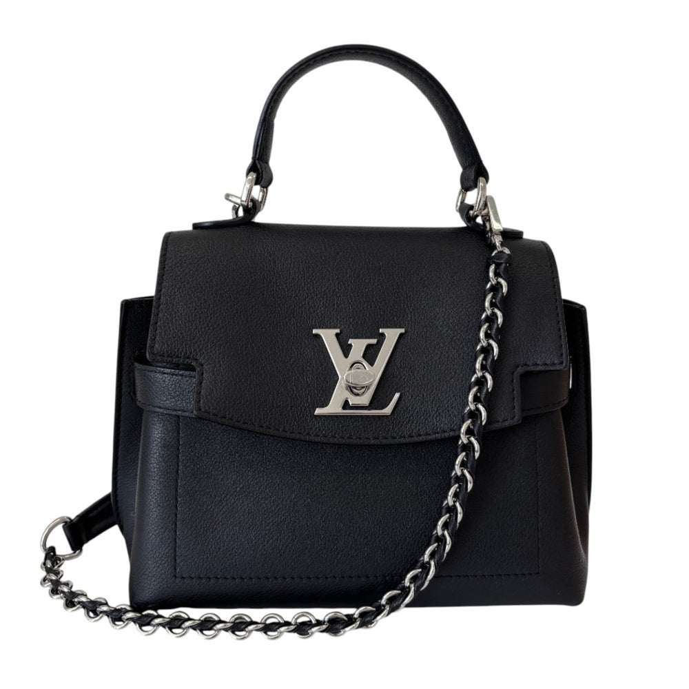 Louis Vuitton Lockme Ever MINI 2-way Leather Handbag/Shoulder Bag M20997 Black Women's — Like New