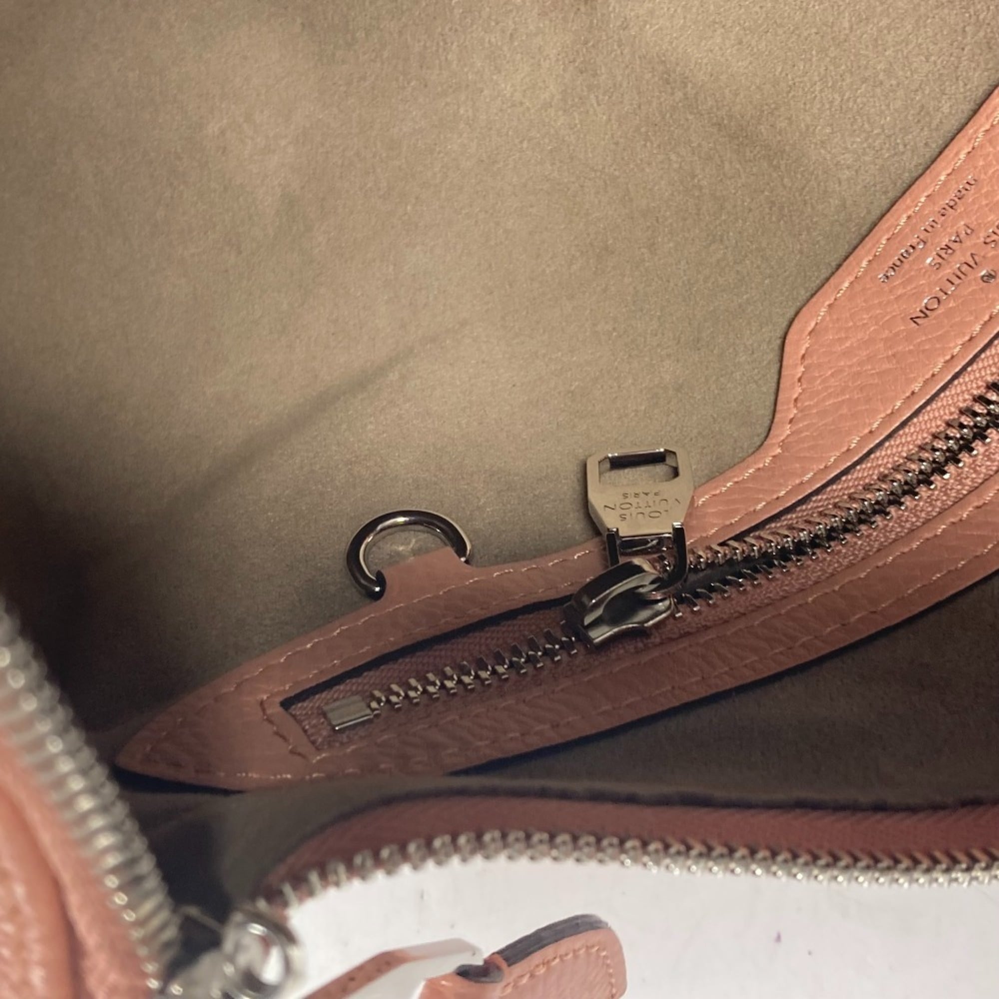 LOUIS VUITTON M94276 Monogram Mahina Selene PM Tote Bag Handbag Shoulder Leather Women's Rose Pink G-241125-24 — Like New