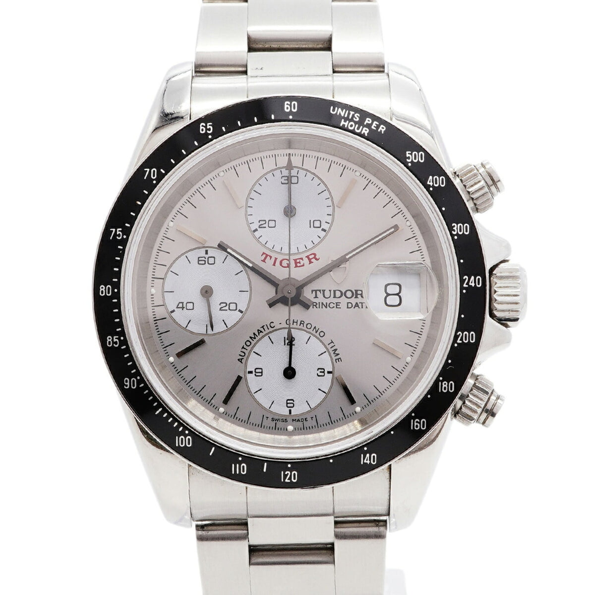 Tudor Chronotime Tiger Prince Date 79260P Silver Dial Men's Watch — Good