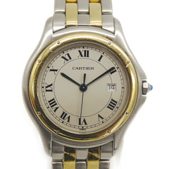 Cartier Panthère Cougar LM Quartz W35006B6 Ivory Dial Watch SS/YG — Good