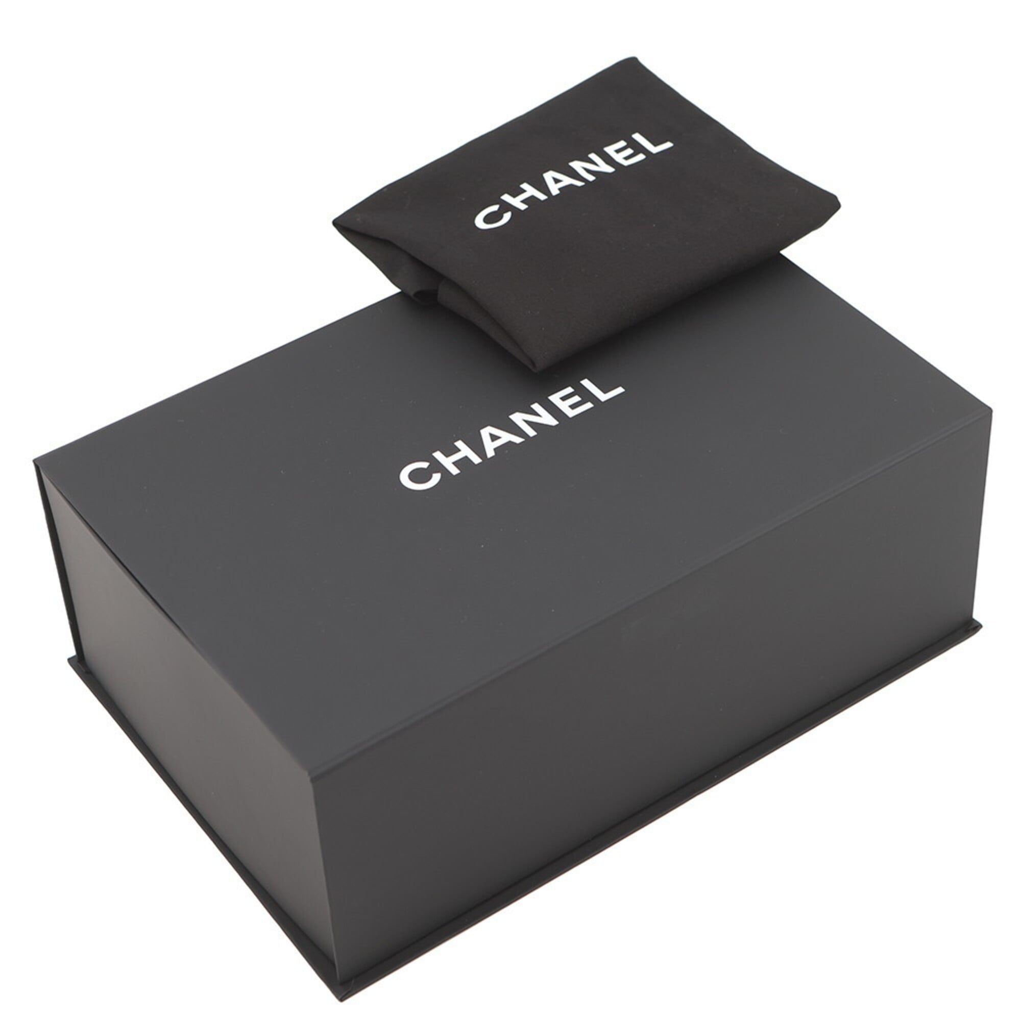 Chanel Chain Shoulder Bag Matelassé Coco Mark Heart Lambskin AS5764 CHANEL Black Handbag Women's — Like New