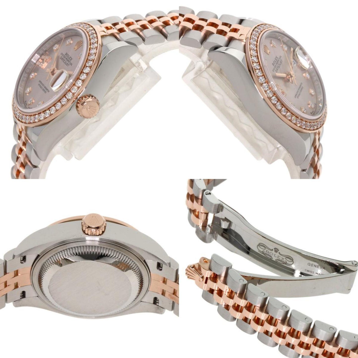 Rolex 279381RBR Datejust 9P Star Diamond IX Watch Stainless Steel SS x K18PG Ladies