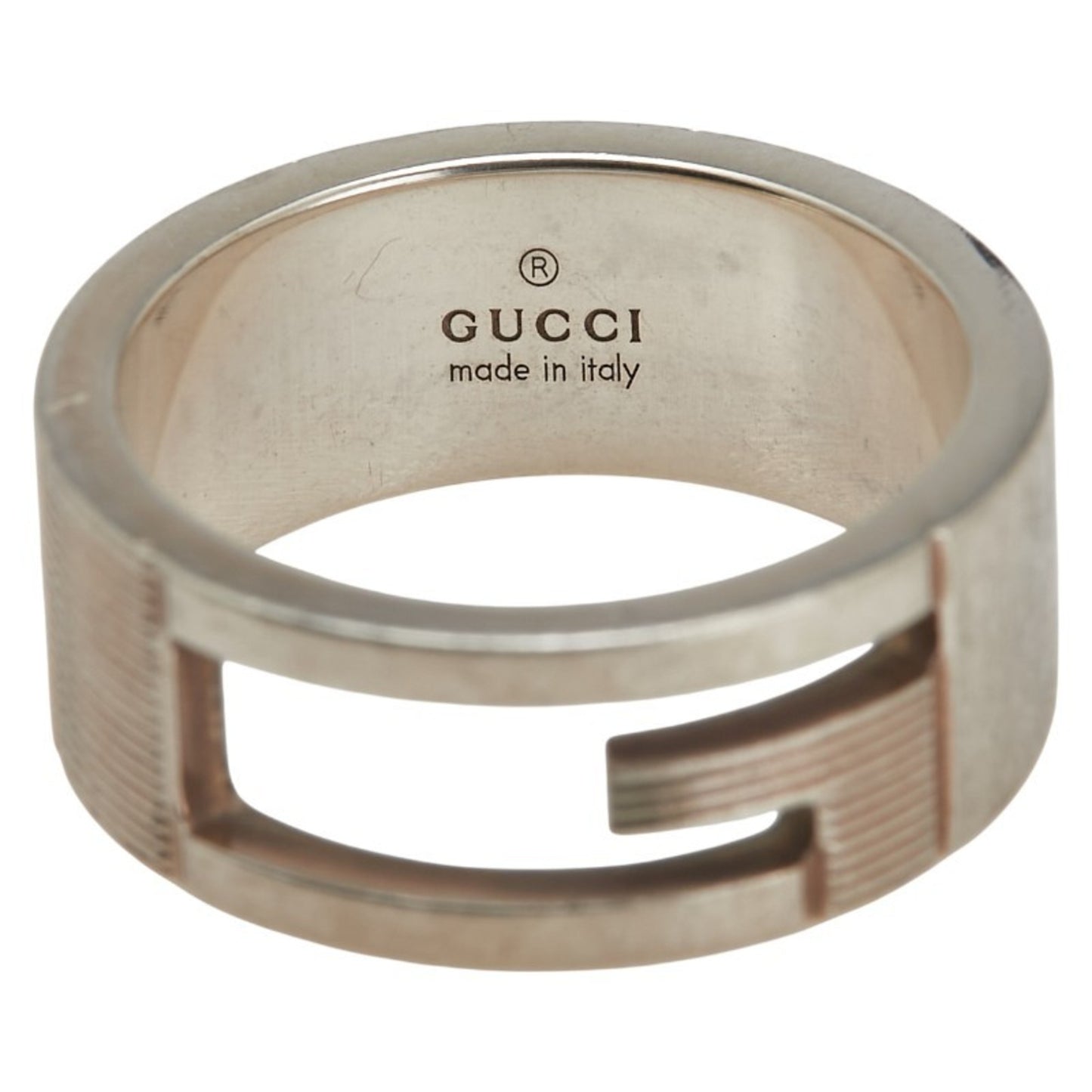 Gucci Branded G Ring #14 SV925 Silver Men's GUCCI