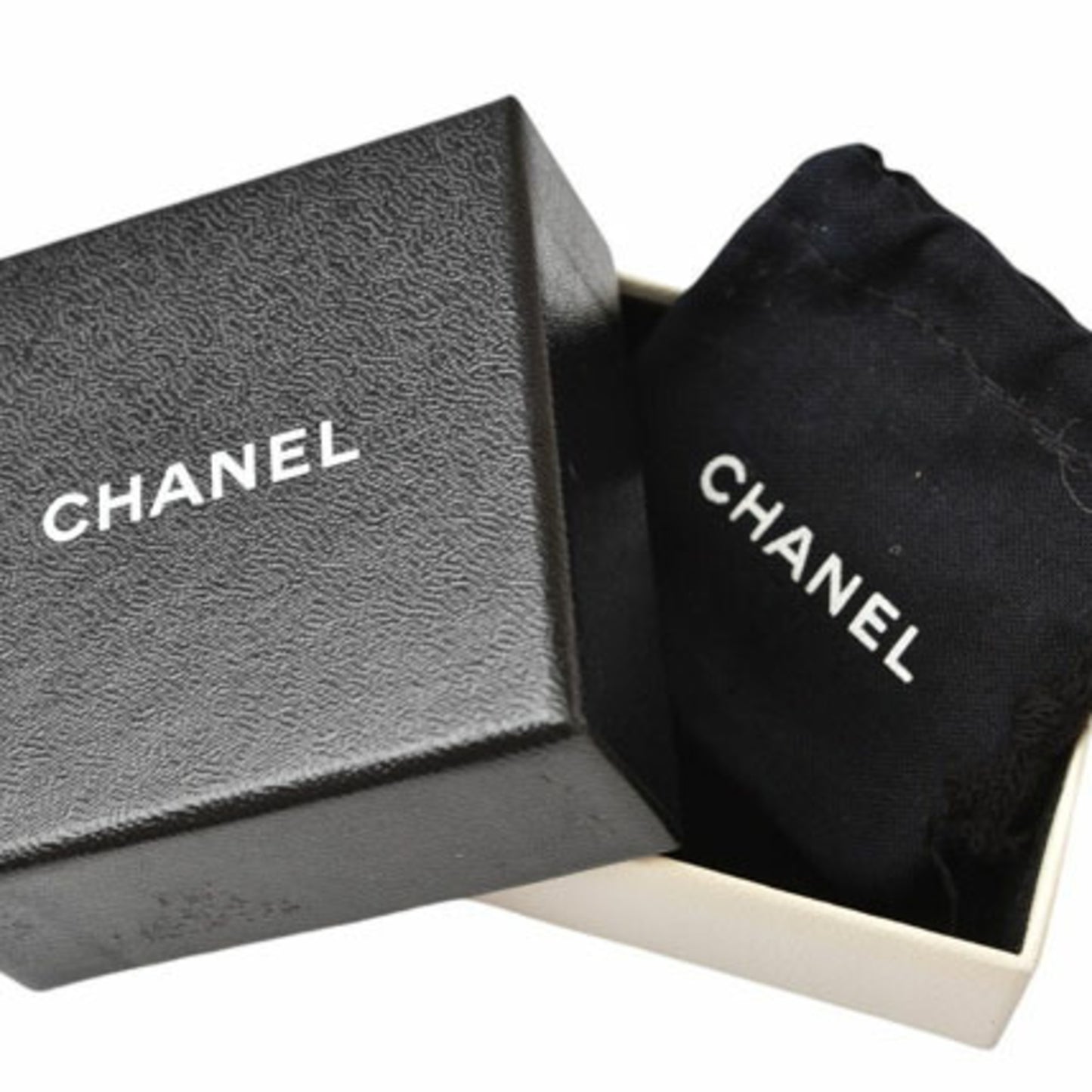 Chanel Necklace Pendant 2way CHANEL Coco Mark Pearl Motif Black Gunmetal