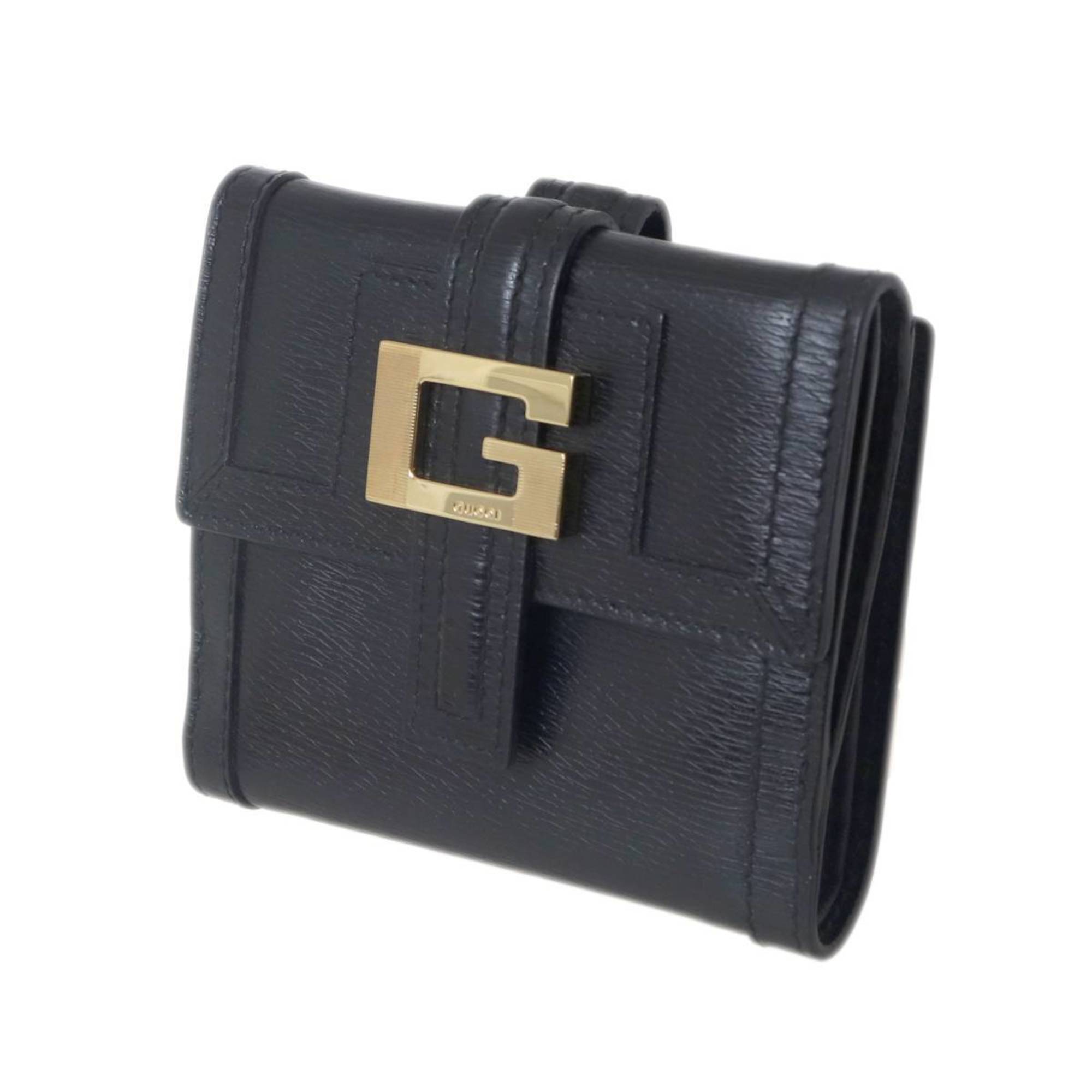 GUCCI Tri-fold Wallet Black 035.2118.2202