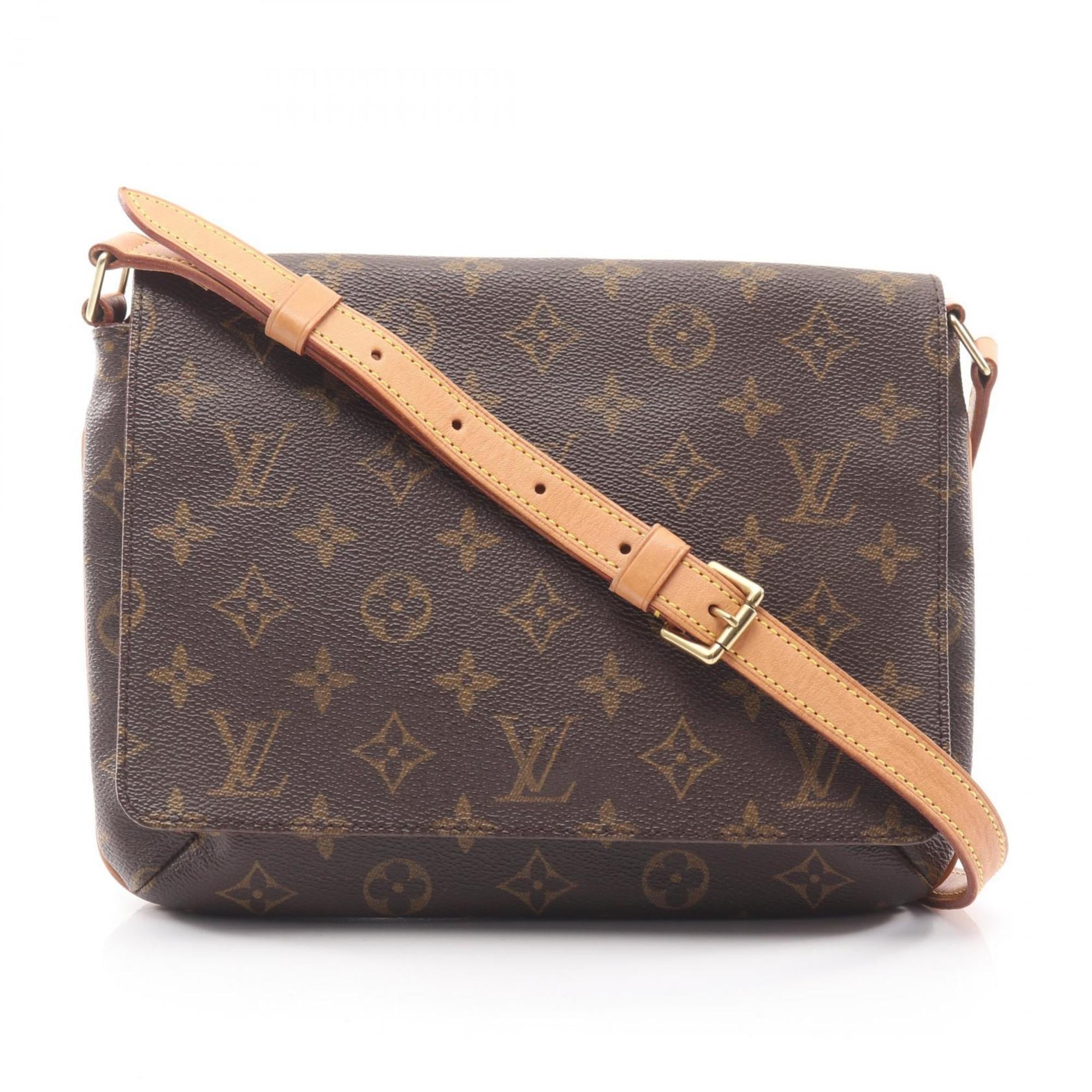 Louis Vuitton Musette Tango Short Strap Shoulder Bag, Coated Canvas and Leather, Monogram, Women's, Brown, M51257