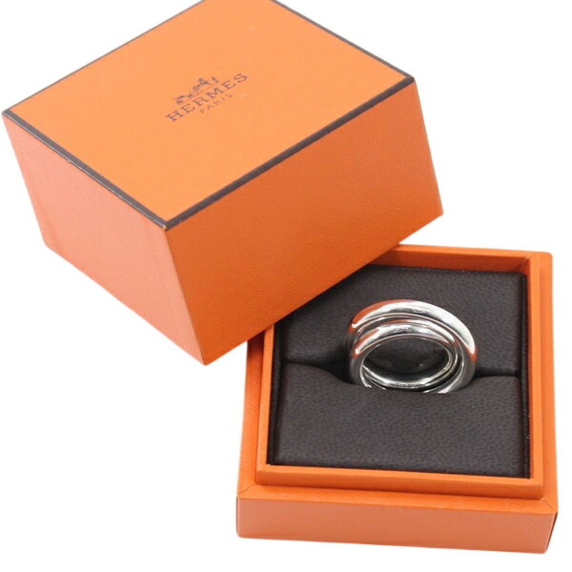 HERMES Vertige Ring #55 Ag925 (Margiela style ring, men's/women's, T6180) — Like New
