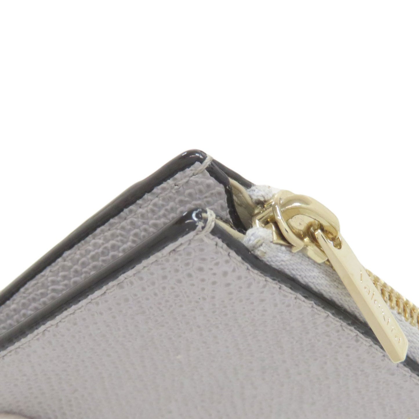 Valextra logo coin case leather women's