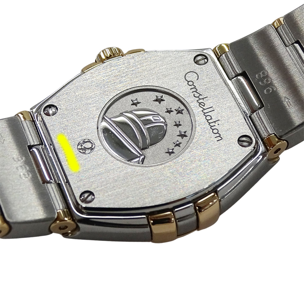 Omega Constellation Brushed 123.25.24.60.55.002 Women's Watch, Brand Name, 12P Diamonds, Mother-of-Pearl, Quartz Movement, Stainless Steel (SS) and Pink Gold (PG) — Good