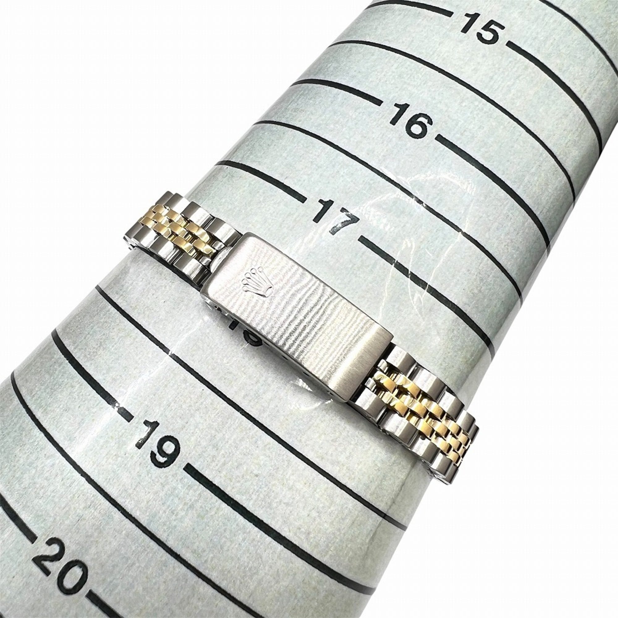 ROLEX Datejust 10P Diamond Stainless Steel 18K Yellow Gold Dial 69173G L-serial Two-tone Automatic Women's Watch — Very Good