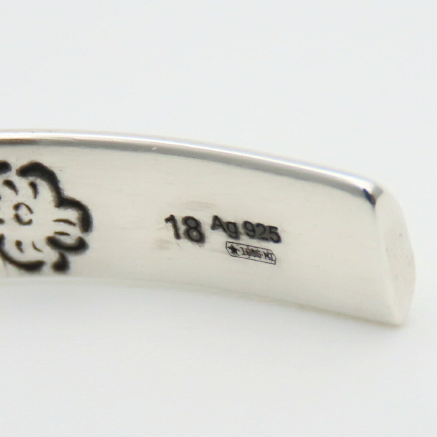 Gucci Blind for Love Bangle, 18, Sterling Silver, Approx. 12.6g, Women's, GUCCI