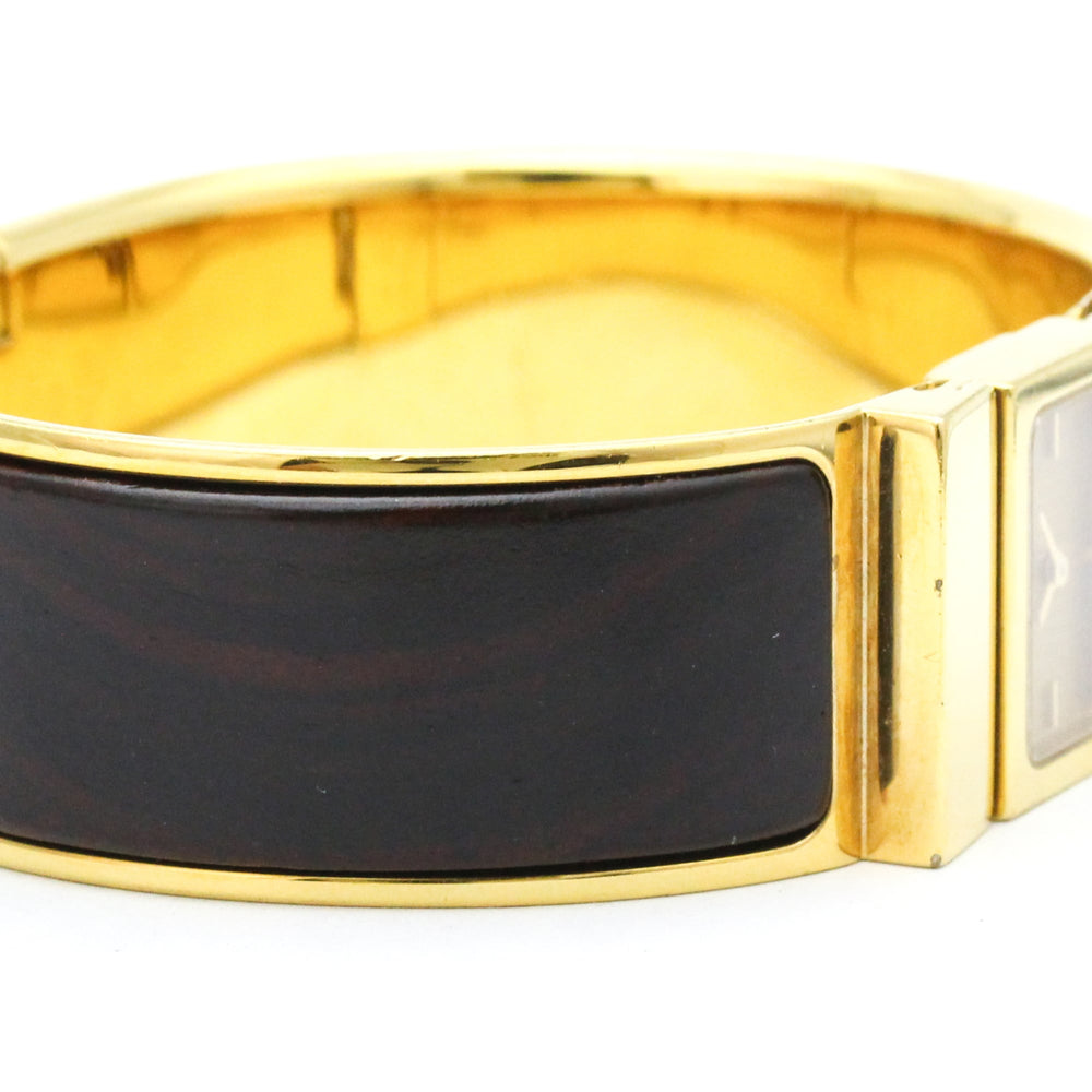 HERMES Loque Gold Plated Quartz Ladies Watch LO1.201 — Good