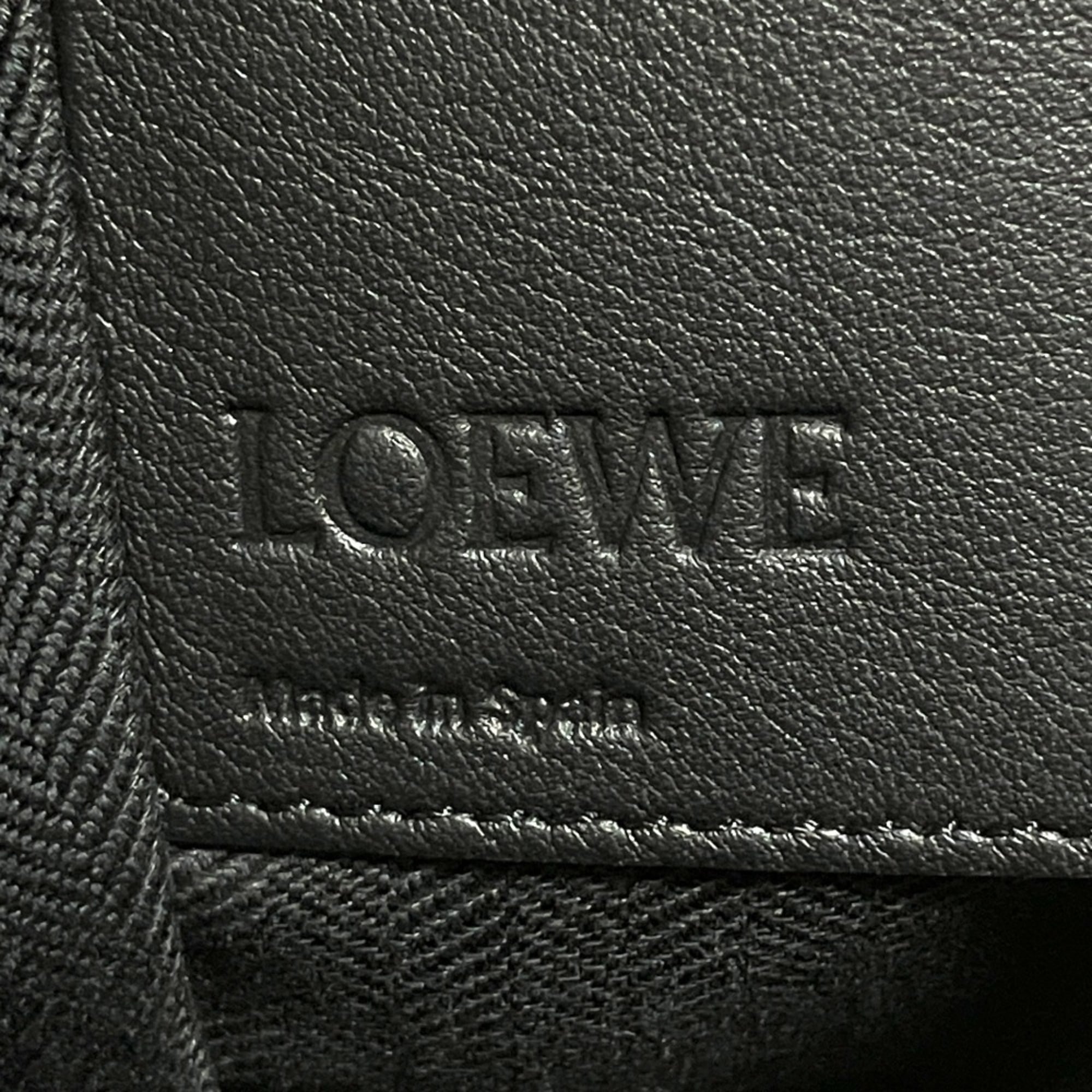 LOEWE Hammock Small Leather Shoulder Bag 387.30.S35 Black Women's — Like New