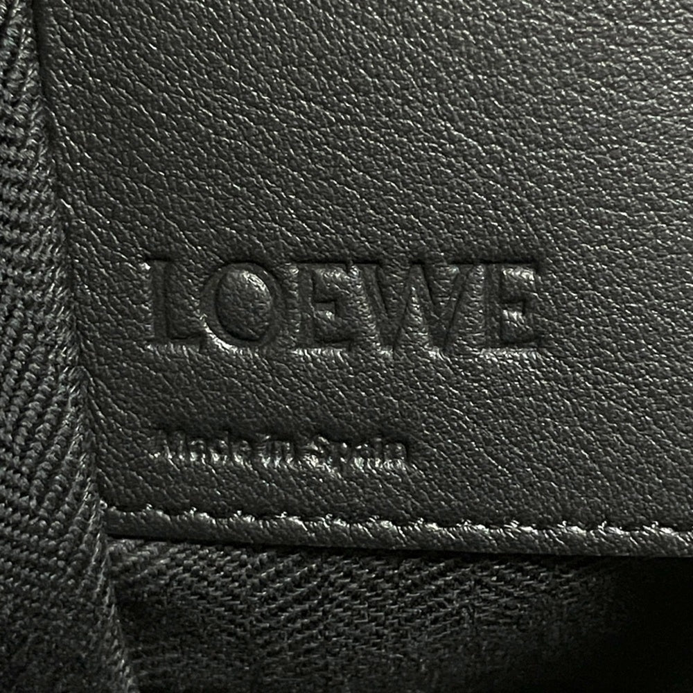 LOEWE Hammock Small Leather Shoulder Bag 387.30.S35 Black Women's — Like New