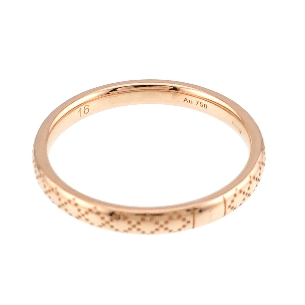 Gucci Diamantissima Ring #16, 18K PG Pink Gold 750 — Like New