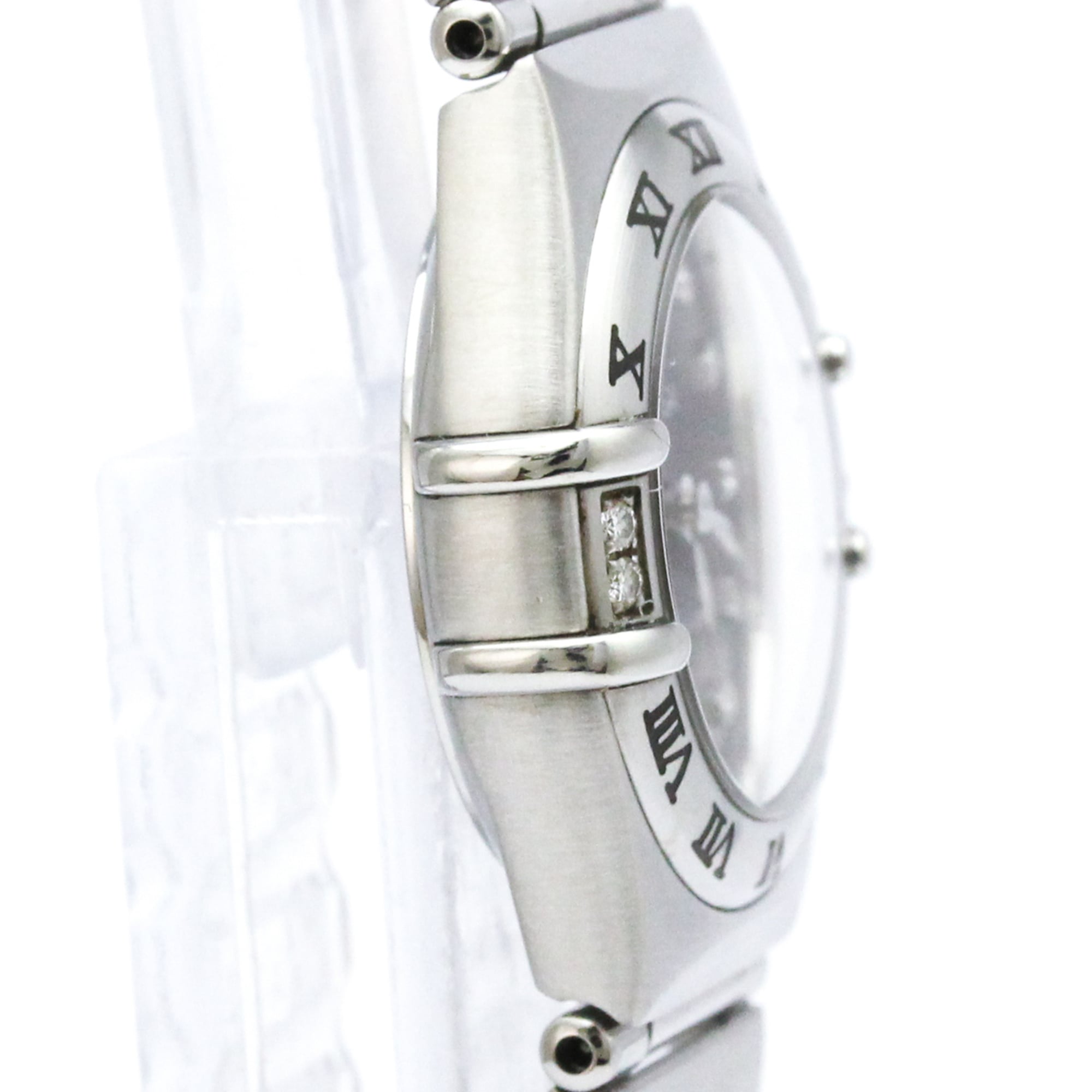 OMEGA Constellation Diamond Steel Quartz Ladies Watch 1567.89 Polished — Very Good