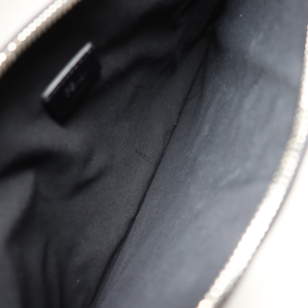 FENDI Pouch Second Bag 7N0078 Leather Black Multicolor Clutch LOVE