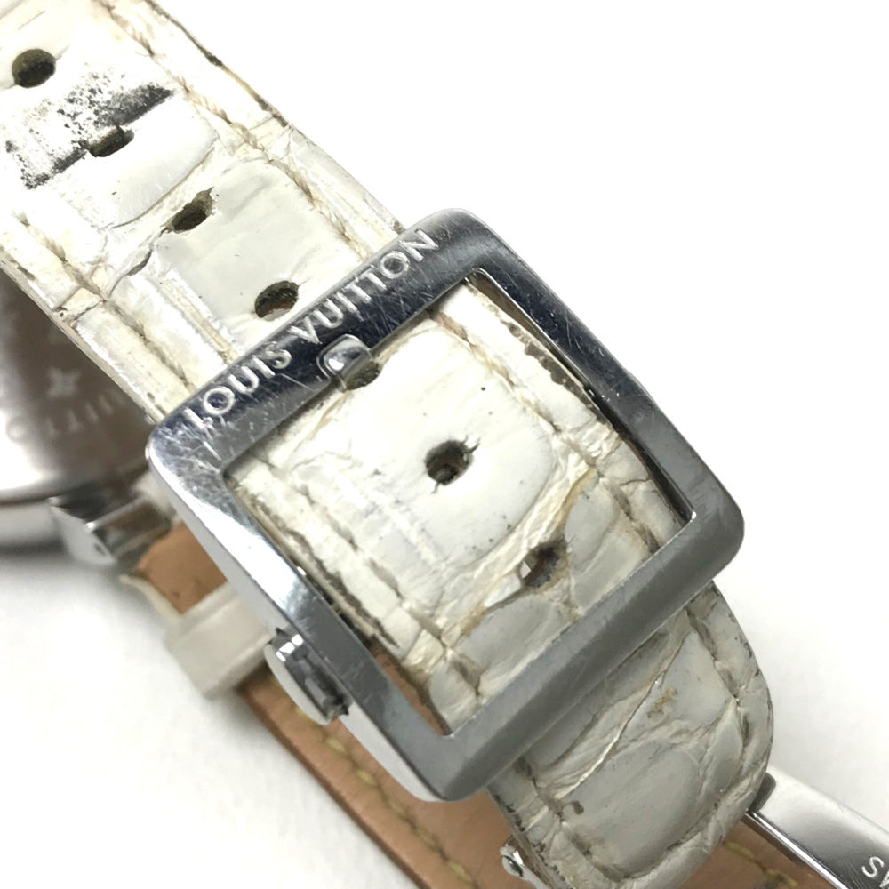 Louis Vuitton Q132C Tambour Wristwatch Silver — Good