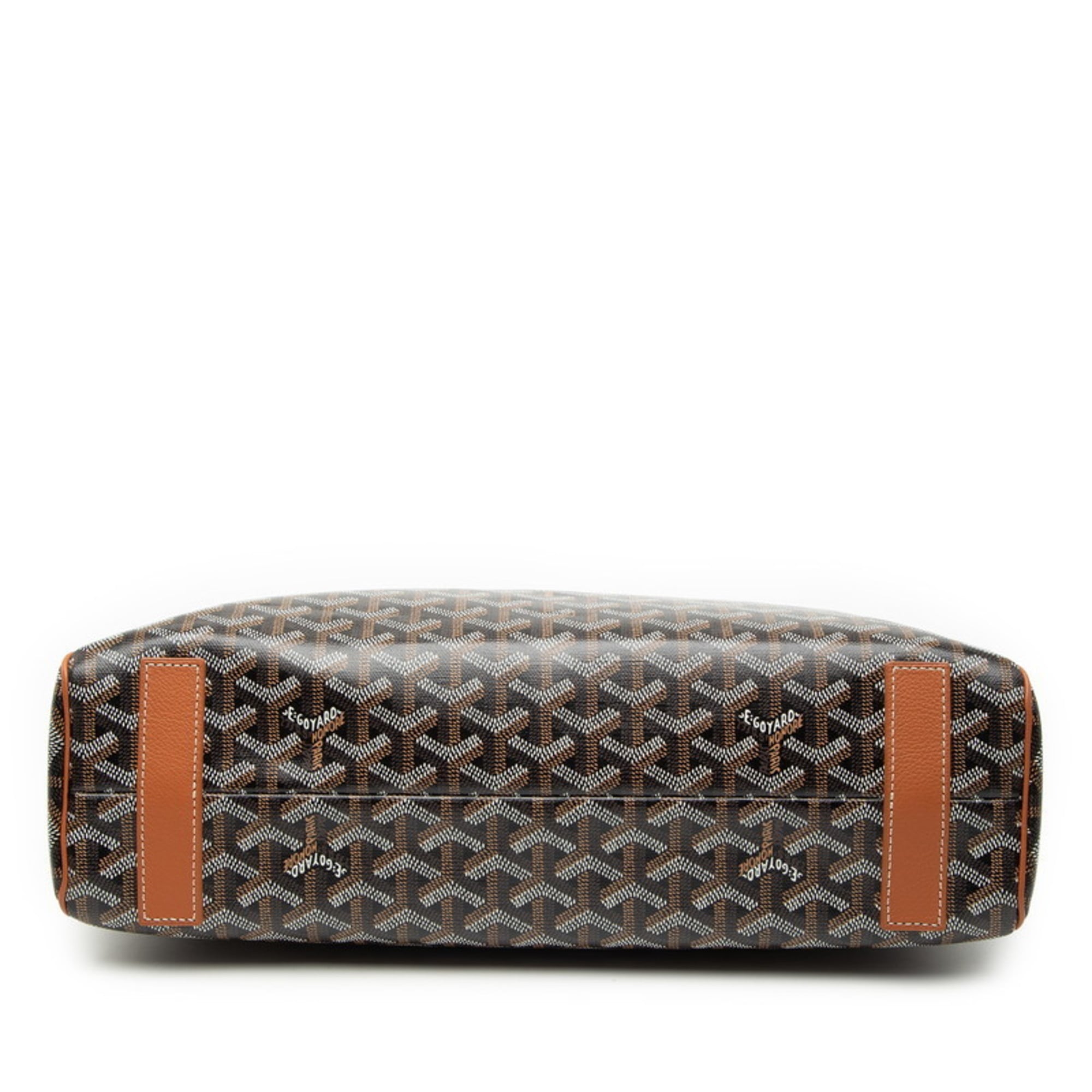 Goyard Sac Voltaire Tote Bag in Brown and Black Leather for Women