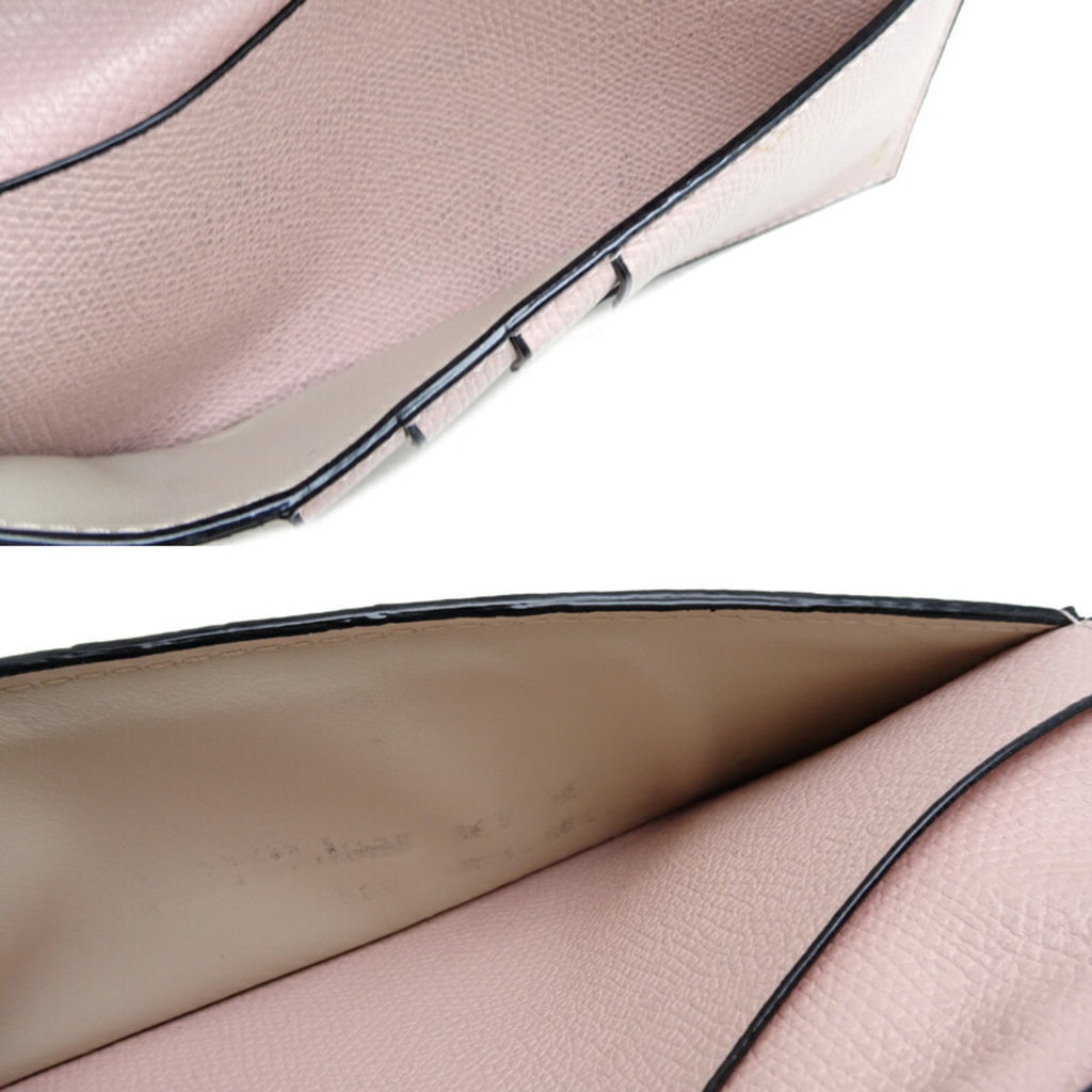 Valextra Vertical Wallet, Women's Bifold Leather Pink