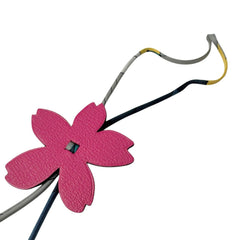 Hermes HERMES Charm Petit H Cherry Blossom Epsom Chevre Leather Women's — Like New