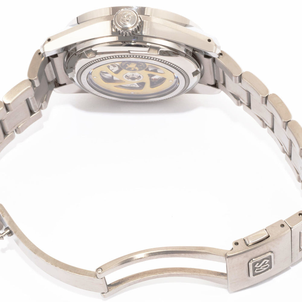 Grand Seiko Heritage Collection Mechanical Hi-Beat Watch SBGJ255 Bright Titanium Silver Men's — Good