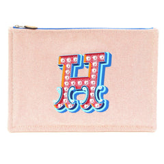 Hermès Yachting GM Pouch, Orange and Multicolor, 100% Cotton, Flat Clutch Bag, Travel Women's, HERMES — Like New