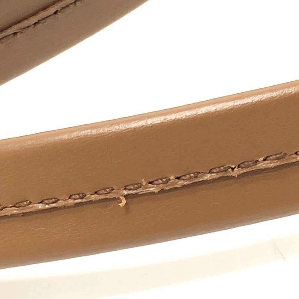 PRADA 1BB127 Padlock Top Handle Medium Shoulder Bag Nylon Leather Women's Brown Like New — Like New
