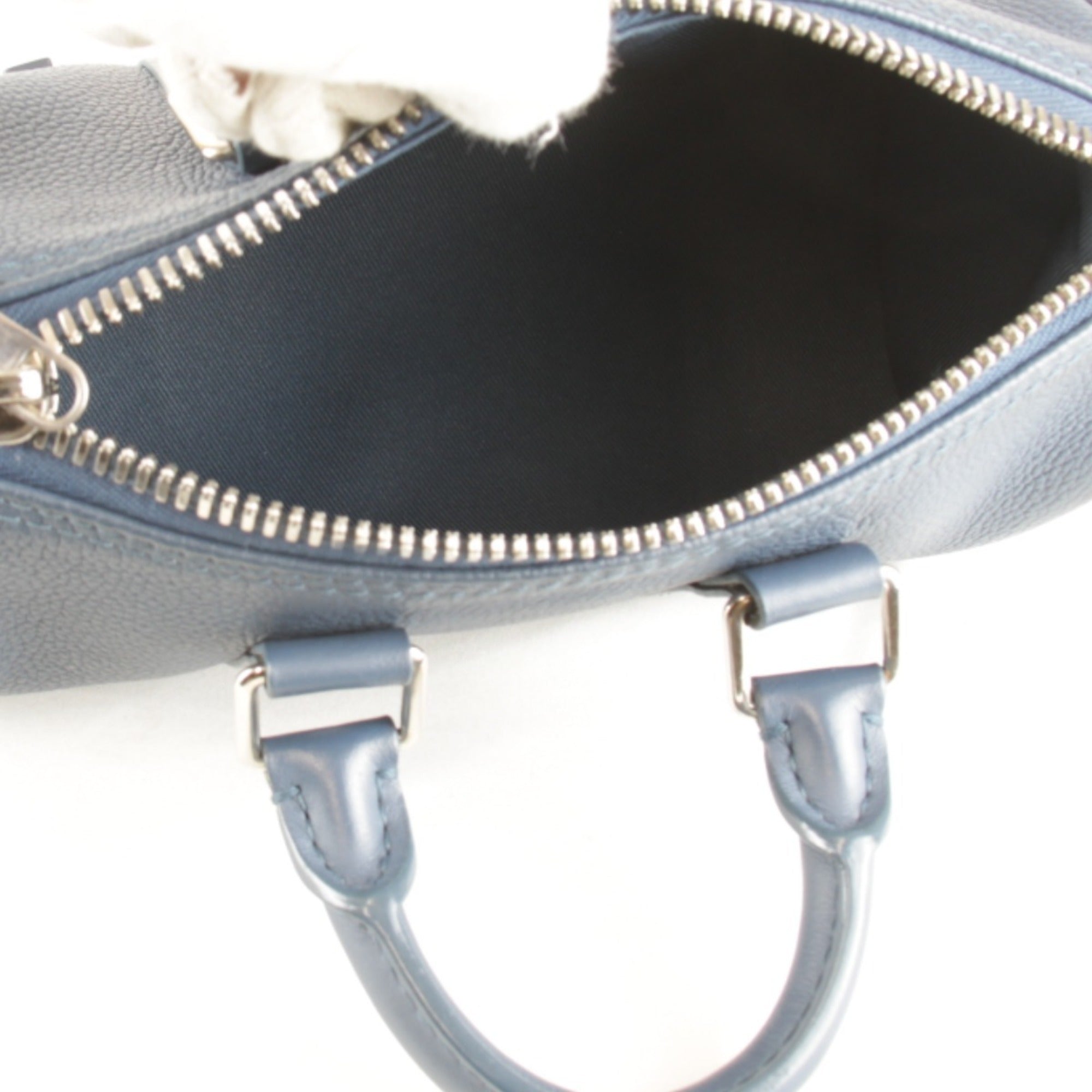 LOUIS VUITTON Aerogram Keepall XS Shoulder Bag with IC Chip, M81003, Leather Handbag, Blue, Women's