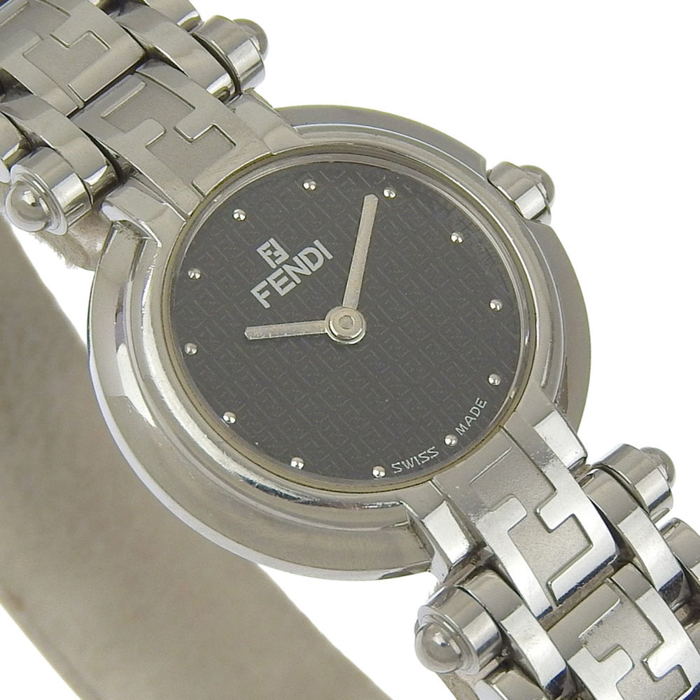 Fendi Olologi Women's Watch, 750L Stainless Steel, Quartz Movement, Analog Display, Black Dial — Good