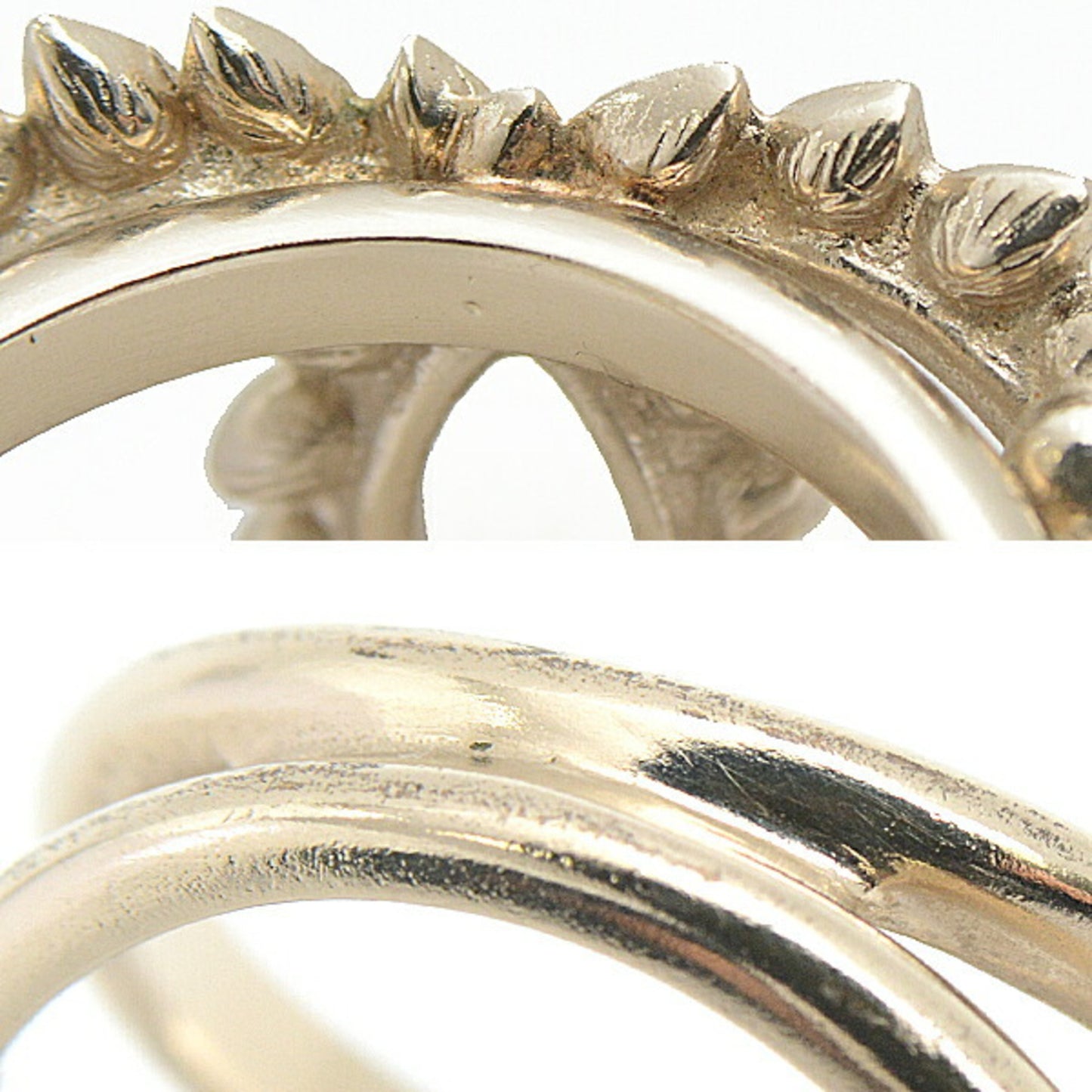 Chanel Ring for Women, Coco Mark Drop Design Rhinestone Ring, Champagne Gold Color, CHANEL C20A