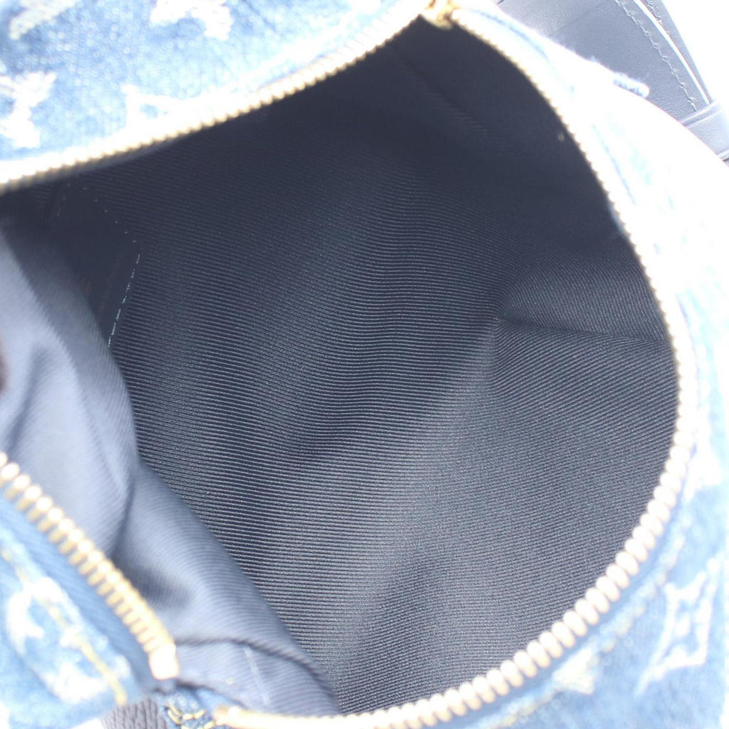 Louis Vuitton LOUIS VUITTON x NIGO Japanese Cruiser Handbag, denim, Taurillon leather, Monogram Denim, men's, navy, M45970