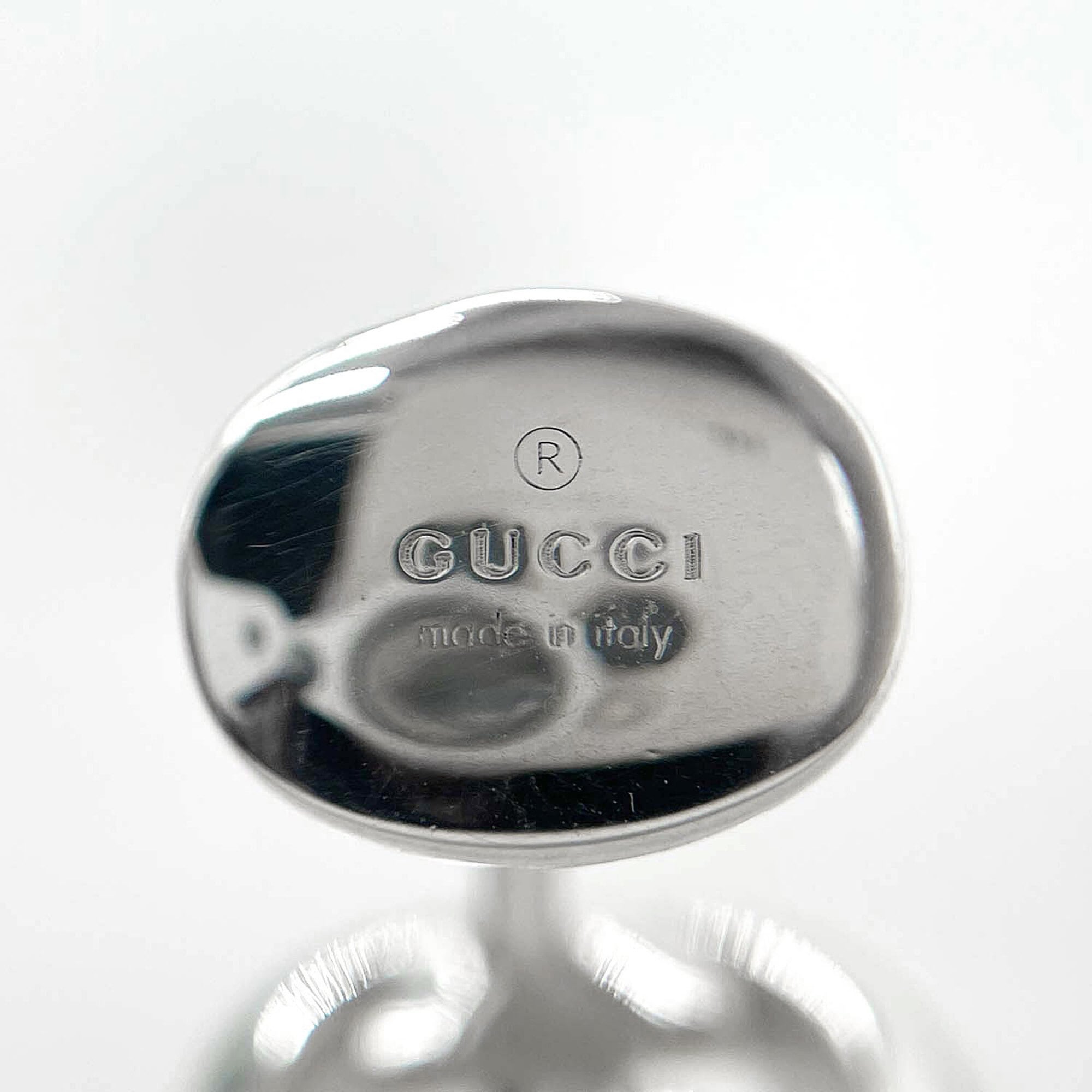 GUCCI Interlocking Cufflinks with Logo, SV925, Men's — Like New