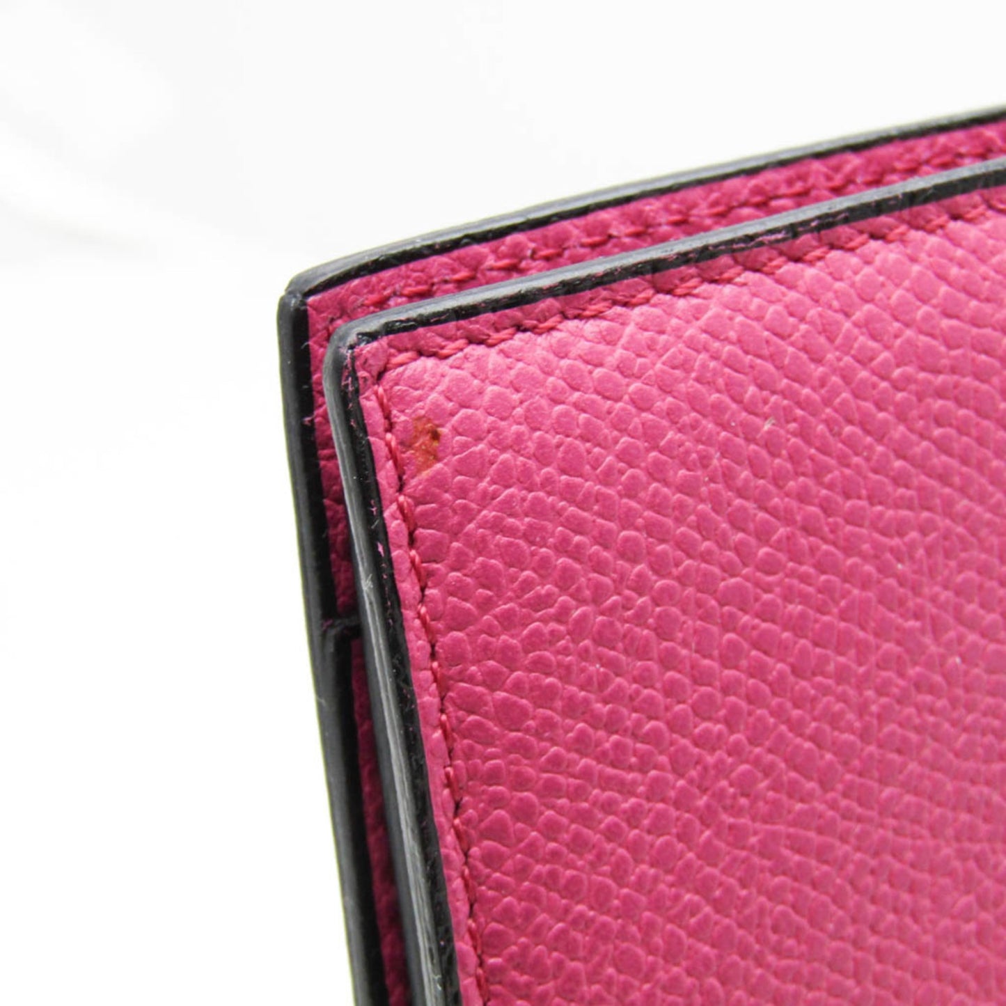 Valextra Women's Leather Long Bill Wallet (bi-fold) Pink