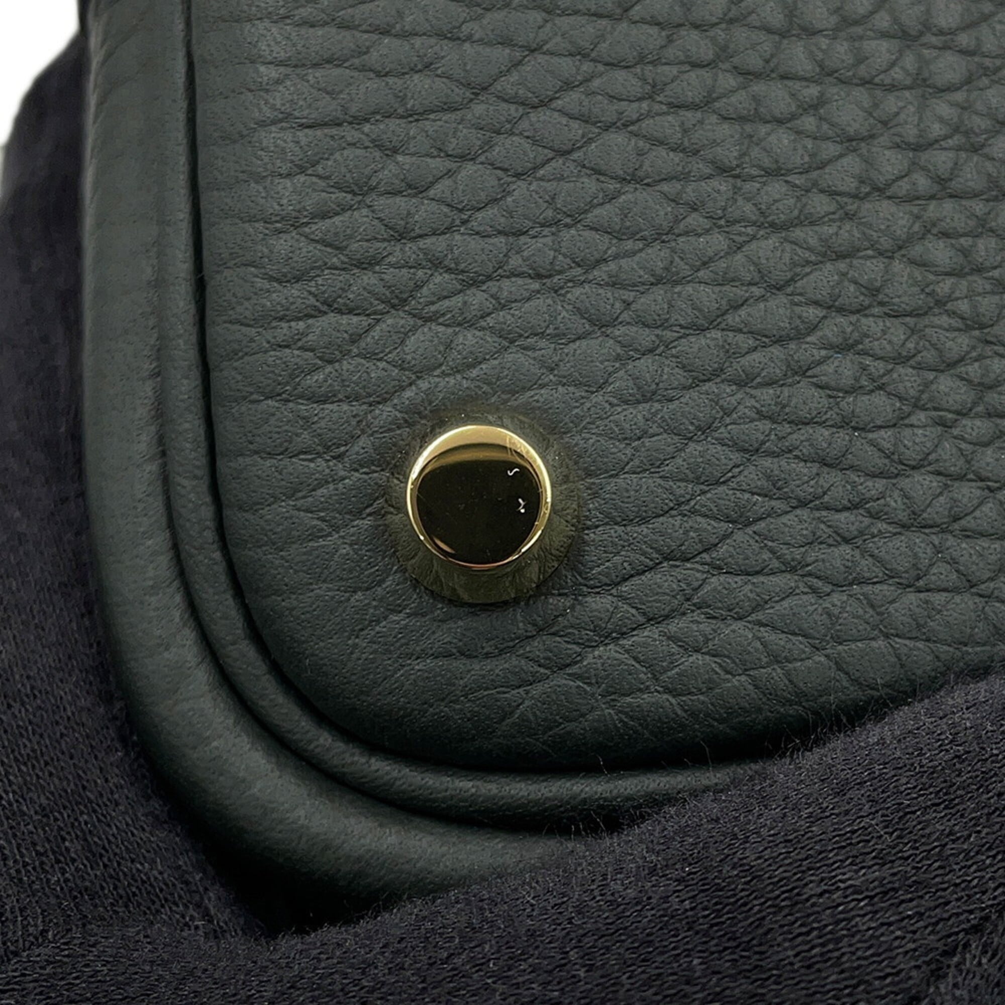 Hermes Picotin Lock PM Handbag, Vert Mangrove, Taurillon Clemence Leather, W Stamp, HERMES Tote Bag, Lock, Picotin, Women's — Like New