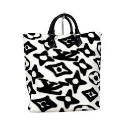LOUIS VUITTON M45567 Tufted Monogram LVXUF Cabas Shoulder Bag Vertical Tote Coated Canvas Women's Black — Like New